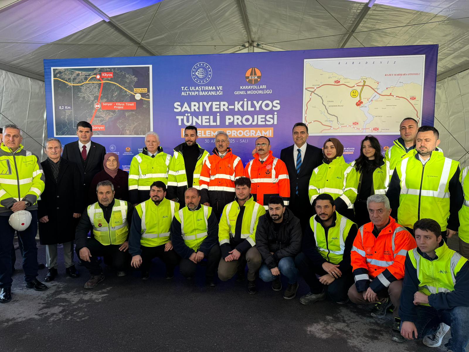 SARİYER–KİLYOS TÜNELİ VE BAĞLANTI YOLU PROJESİ YERİNDE İNCELENDİ